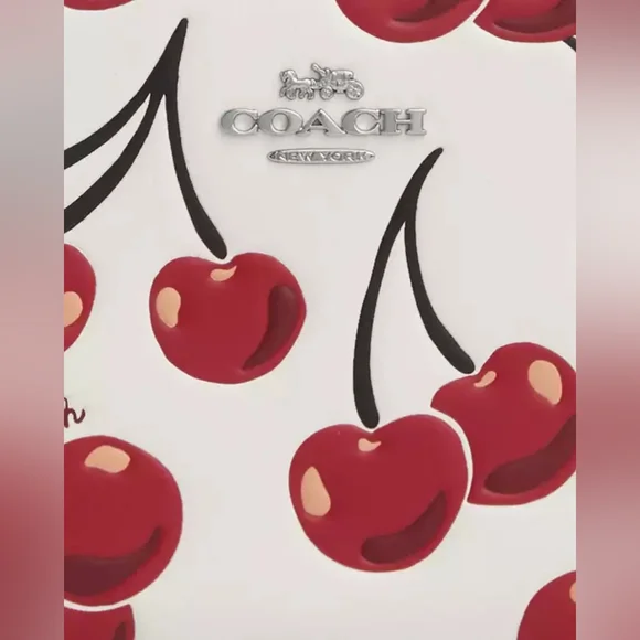 Coach Cherry Print Wristlet - Picture 2 of 5